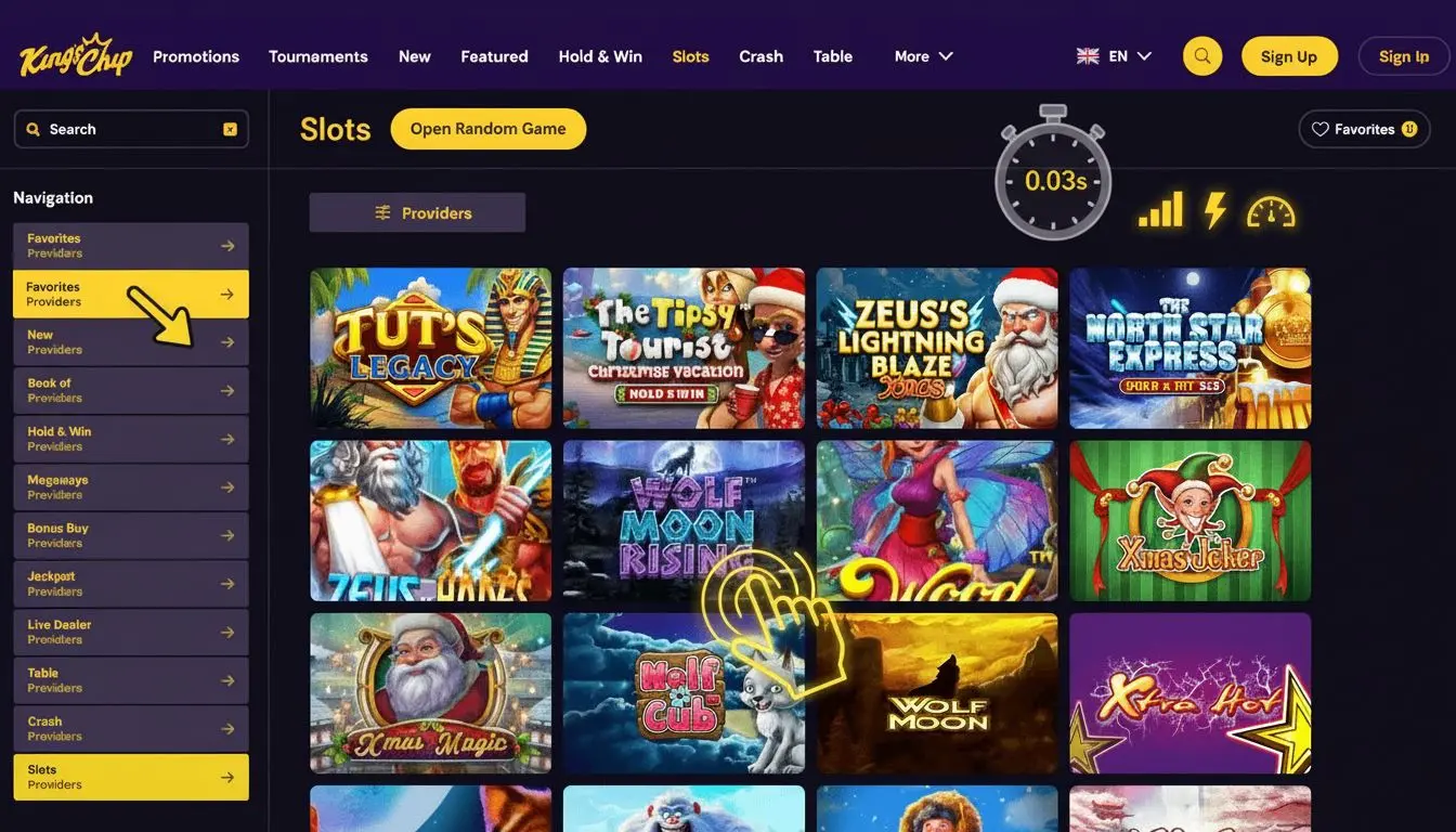 Quick access and instant play moments on mobile